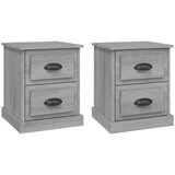 Maison Chic Dvo delni komplet Nočne omarice - Nočne mize siva sonoma 39x39x47,5 cm inženirski les, (21689388) | Shoptok.si