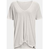 Under Armour Project Rock Completer Deep V Beige T-Shirt | ePonuda.com