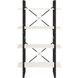 vidaXL ormarić za knjige s 4 razine bijeli 80x30x140 cm od borovine | shoptok.hr