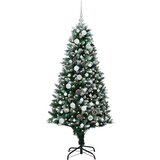 vidaXL Umestno božično drevo Zelena 150 cm PVC, jeklo in plastika | Shoptok.si
