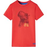 vidaXL Otroška majica s kratkimi rokavi rdeča 116 | Shoptok.si