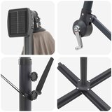  Suncobran Sivo-smeđa 294 x 200 x 270 cm Poliester i aluminij | shoptok.hr