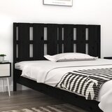  Uzglavlje za krevet crni 155,5 x 4 x 100 cm od masivne borovine | Eponuda.com