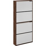 Ormarić za cipele s ogledalom 4razine Smeđi hrast 63x17x134 cm | shoptok.hr