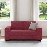  Dvosjed Kauč Vinsko Crvena 160x77x82 cm Tkanina | shoptok.hr