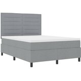  s opruga kutije Svijetlo siva 140 x 190 cm tkanina | shoptok.hr