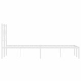  Metalni okvir za krevet s uzglavljem bijeli 120 x 190 cm | Eponuda.ba