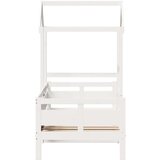  Dnevni krevet s krovom bez madraca bijeli 80x200cm masivno drvo | shoptok.hr