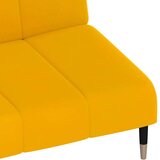 Kavč dvosed z ležiščem rumen žamet, (21749673) | Shoptok.si