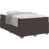  Okvir za krevet Tamno smeđa 120 x 200 cm tkanina | shoptok.hr