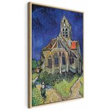  Slika - Vincent van Gogh – Church at Auvers 80x120 U prirodnom drvenom okviru | shoptok.hr