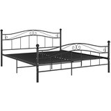 Maison Chic Posteljni okvir - Dvoposteljna postelja - Zakonska postelja črn kovinski 140x200 cm-J14199, (21772591) | Shoptok.si