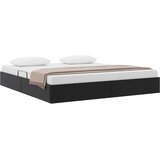 vidaXL Krevet s od storage s pohranom Crna 183 x 213 cm Umjetna koža - Crna 183 x 213 cm Cijene