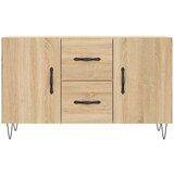vidaXL Komoda sonoma hrast 100x36x60 cm inženirski les | Shoptok.si