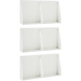  Zid za zadržavanje 6 kom. 40 x 12 x 40 cm Čelik Bijela | shoptok.hr