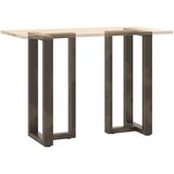  Noge za barski stol T-oblika 2 kom Crne 50x35x(90-91) cm Čelik | shoptok.hr