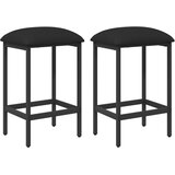  stolica 2 kom. Crna 40 x 32 x 74 cm Konstruirano drvo | shoptok.hr