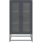 vidaXL Highboard Antracit 68x39x123 cm Jeklo | Shoptok.si