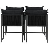 Venture Home Noto vrtni blagovaonski set, crni | shoptok.hr