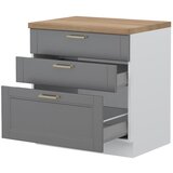Jela ELEMENT ZA KUHINJU TARA R-80-3MBOX SA METALNIM LADICAMA-Grafit mat lak Cijene