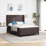  s opruga kutije Tamno smeđa 190 x 140 cm tkanina | shoptok.hr