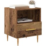 vidaXL Nočna omarica Rjava 40 x 35 x 47.5 cm Konstruiran les | Shoptok.si