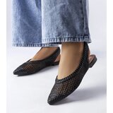 Gemre Black lace slingback ballet flats Maheu | ePonuda.com