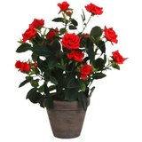  Umetna rastlina Vrtnica (Višina: 33 cm, Rdeča, Plastika) | Shoptok.si