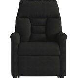 Naslonjač na podizanje crni od mikrovlakana | shoptok.hr
