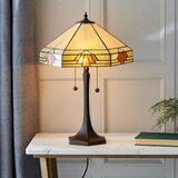  Endon 64286 - Stona lampa Tiffany NEVADA 2xE27/60W/230V, prečnik 40 cm | Eponuda.com