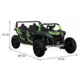 Buggy ATV RACING UTV2000, auto na akumulator s 4 sjedala,  zeleni | shoptok.hr