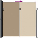  Bočna tenda na uvlačenje smeđesiva 200 x 500 cm | shoptok.hr