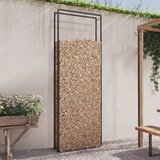 vidaXL Stalak za drva za ogrjev mat crni 110x28x312 cm čelični Cijene