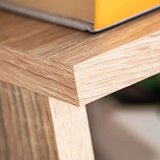 vidaXL Stenska enota za TV z LED osvetlitvijo sonoma hrast | Shoptok.si