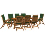  9-dijelni vrtni blagovaonski set 9 kom. Prirodna | shoptok.hr