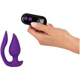 SMILE - 2v1 analni vibrator in stimulator za klitoris (vijolična) | Shoptok.si