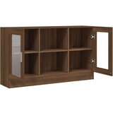 vidaXL vitrina boja smeđeg hrasta 120x30,5x70 cm od konstruiranog drva | shoptok.hr
