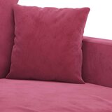  4-dijelni set sofa s jastucima crvena boja vina baršunasti | shoptok.hr