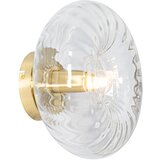 QAZQA Smart wandlamp goud met glas incl. Wifi P45 - Ayesha | Shoptok.si