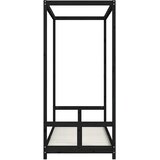  Okvir za dječji krevet crni 80 x 200 cm od masivne borovine | shoptok.hr