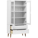  Vitrina MOLDE bijela 90 x 35 x 175 cm od masivne borovine | Eponuda.ba