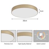 Brilagi LED plafonjera POOL LED/60W/230V 3000/4000/6000K, prečnika 50 cm, zlatna | Eponuda.com