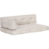 vidaXL Blazina za kavč iz palet svetlo rjavo blago z vzorci, (21060814) | Shoptok.si