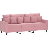  3-dijelni set sofa s jastucima ružičasti baršunasti | shoptok.hr