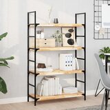  Plutajuće police 4 kom 80x30x4 cm Neobrađeno puno drvo akacije | Shoptok.si