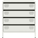 vidaXL Komoda bijela 68x39x73,5 cm hladno valjani čelik | shoptok.hr