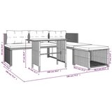  Vrtna sedežna garnitura 4-delna poli ratan črna, (20679520) | Shoptok.si