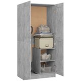  Ormar siva boja betona 82,5 x 51,5 x 180 cm konstruirano drvo | shoptok.hr