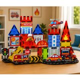 Magnetic Construction Blocks Fire Station Fire Station 42 pcs. | shoptok.hr