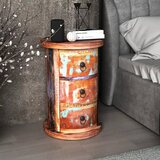 Furnova Predalnik s 3 predali iz predelanega trdnega lesa, (21955972) | Shoptok.si
